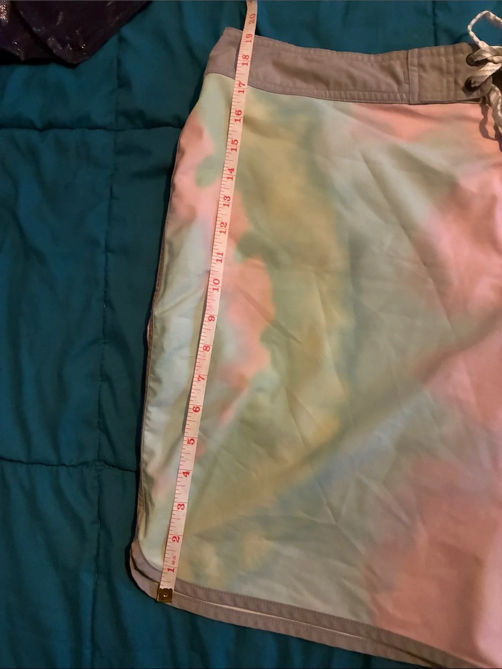 Quiksilver Men's Pastel Tie-Dye Board Shorts - Pink, Mint, Yellow